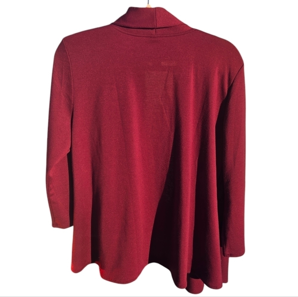 Modern Soul purple open front Cardigan size medium burgundy purple color - Picture 2 of 6